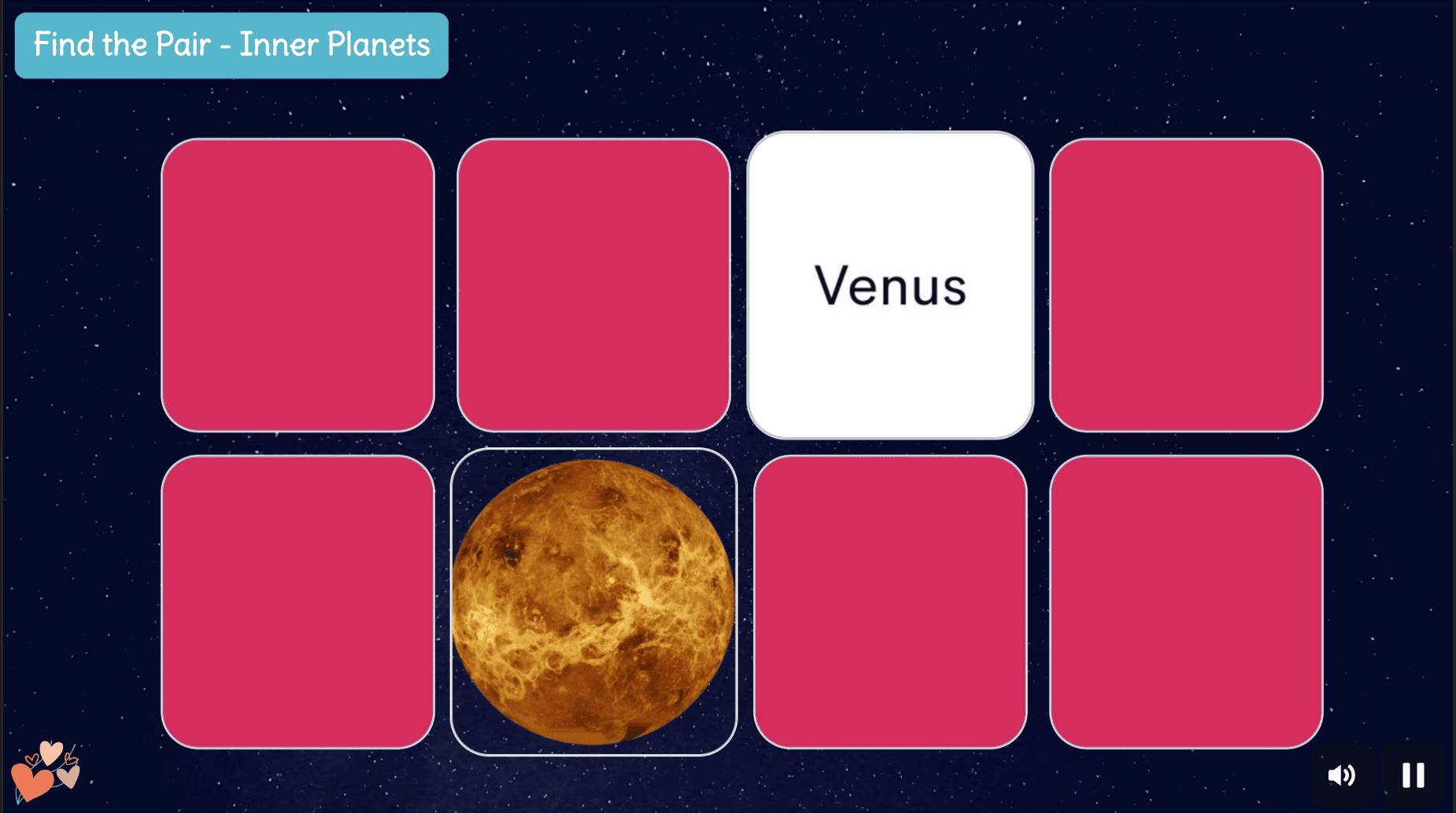 Find the Pair – Inner Planets